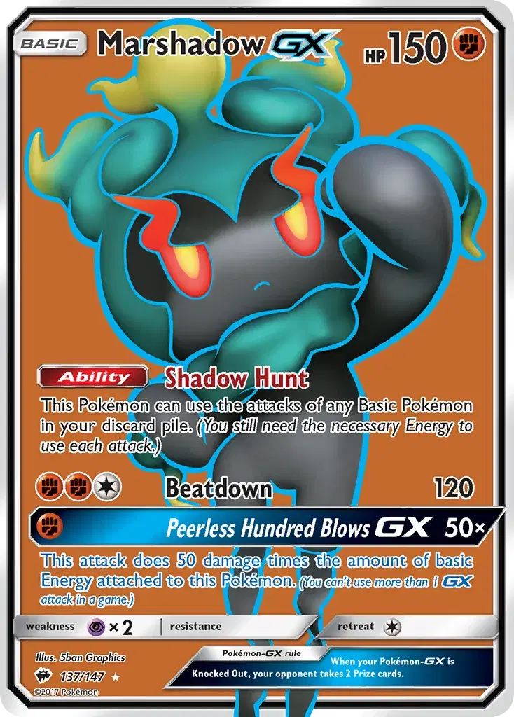 Marshadow-GX Burning Shadows 137