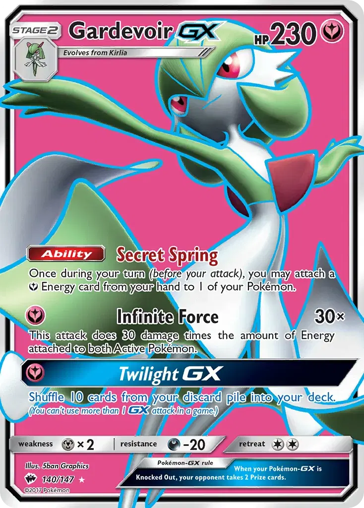 Gardevoir-GX Burning Shadows 140
