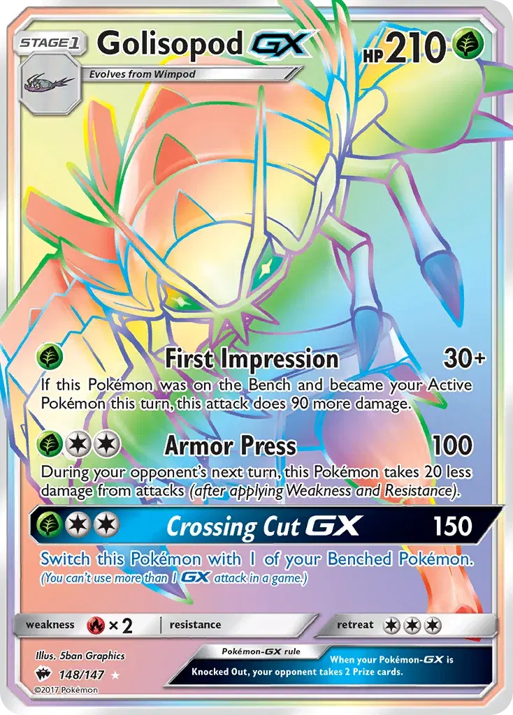 Golisopod-GX Burning Shadows 148