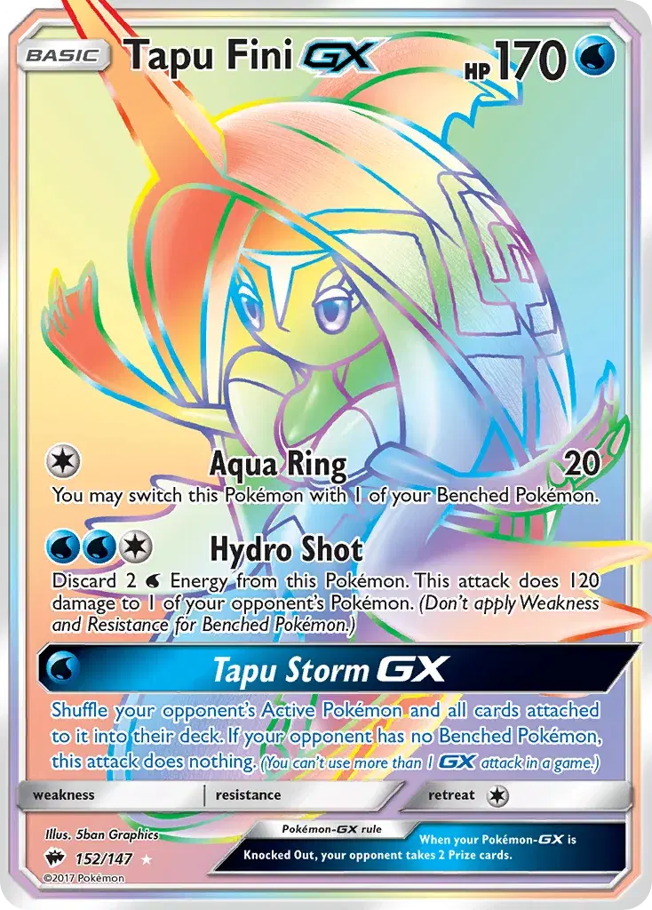 Tapu Fini-GX Burning Shadows 152