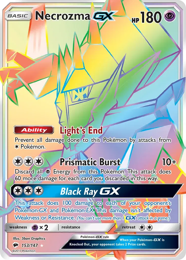 Necrozma-GX Burning Shadows 153