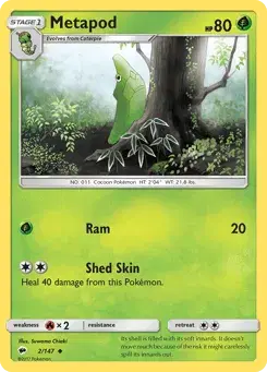 Metapod Burning Shadows