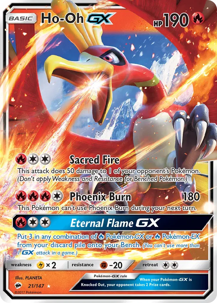Ho-Oh-GX Burning Shadows 21