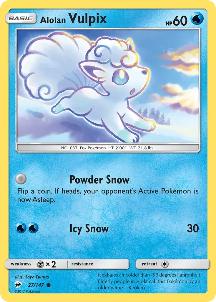 Alolan Vulpix Burning Shadows 27