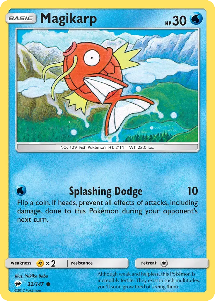 Magikarp Burning Shadows 32