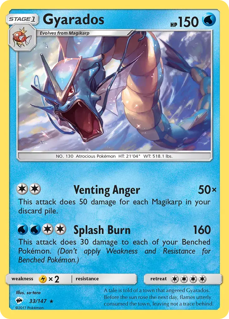 Gyarados Burning Shadows 33