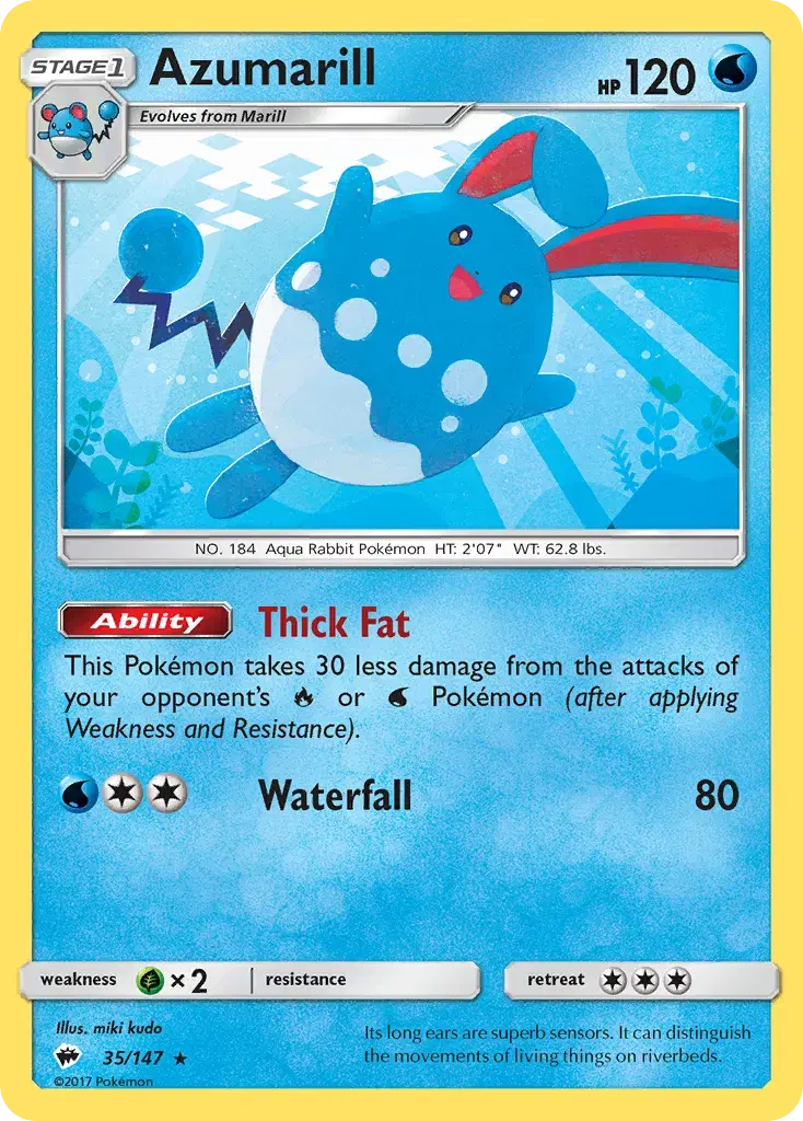 Azumarill Burning Shadows 35