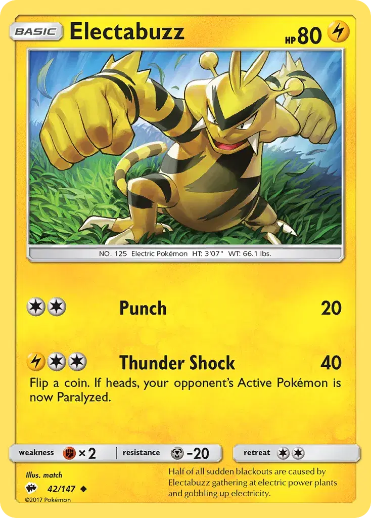 Electabuzz Burning Shadows 42