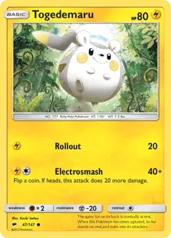 Togedemaru Burning Shadows