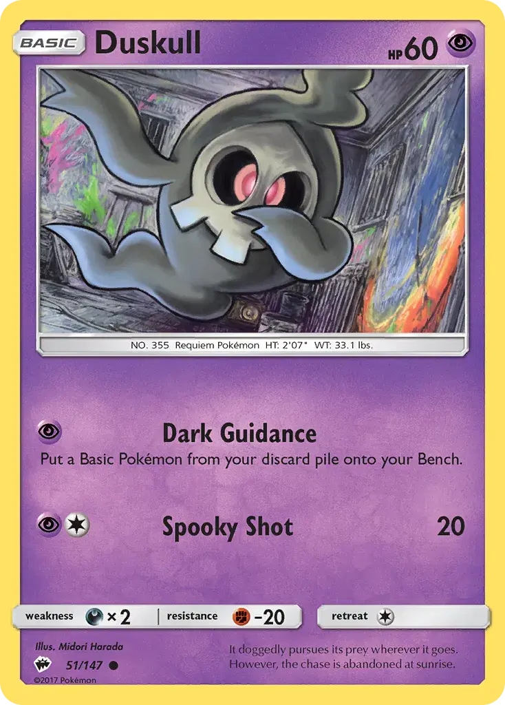 Duskull Burning Shadows 51