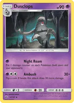 Dusclops Burning Shadows
