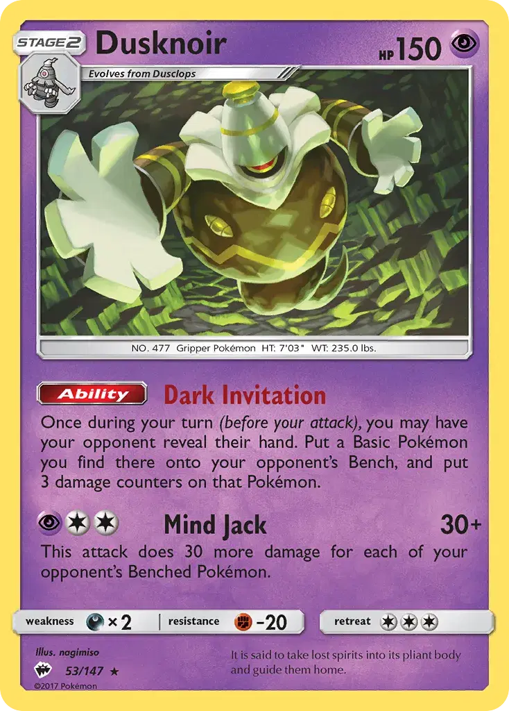 Dusknoir Burning Shadows 53