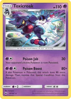 Toxicroak Burning Shadows