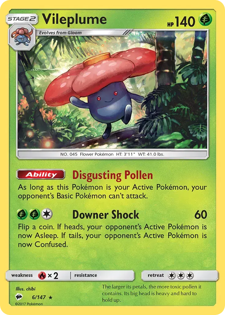 Vileplume Burning Shadows 6