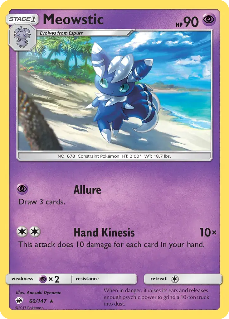 Meowstic Burning Shadows 60