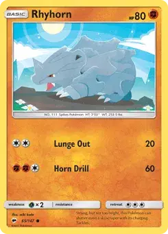 Rhyhorn Burning Shadows