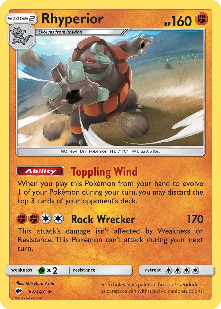 Rhyperior Burning Shadows 67