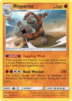 Rhyperior Burning Shadows