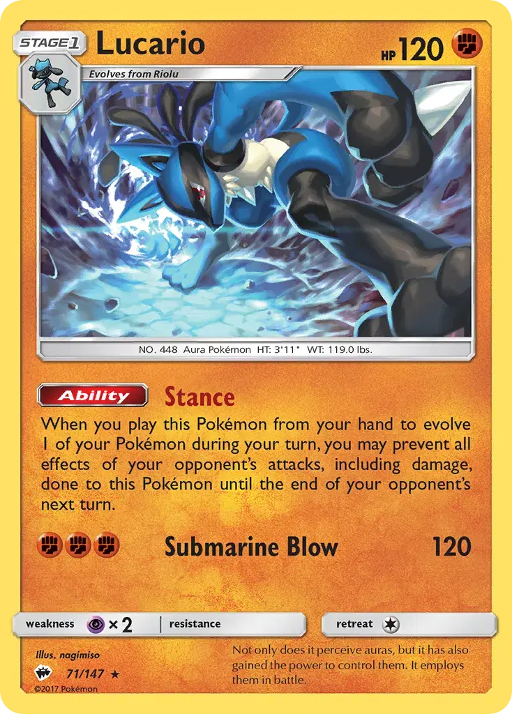 Lucario Burning Shadows 71