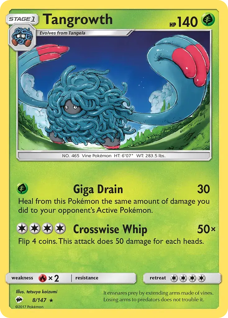 Tangrowth Burning Shadows 8