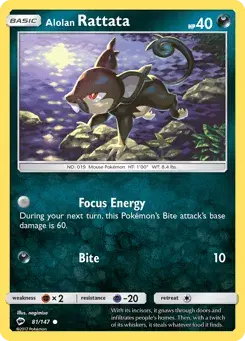 Alolan Rattata Burning Shadows