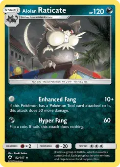 Alolan Raticate Burning Shadows
