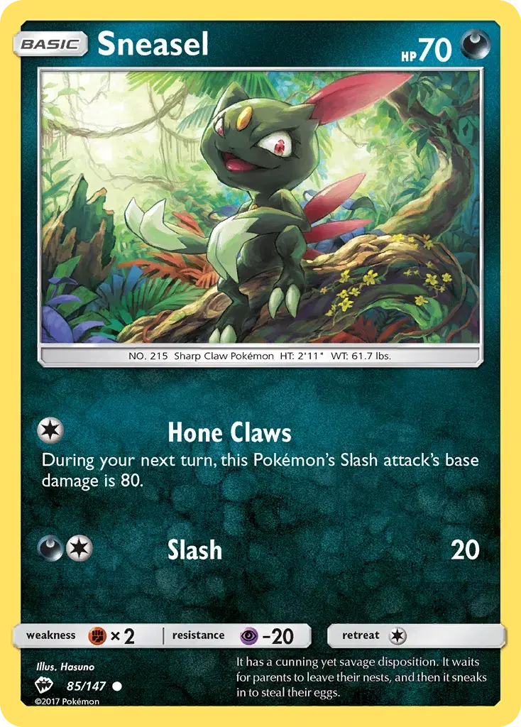 Sneasel Burning Shadows 85