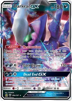 Darkrai-GX Burning Shadows