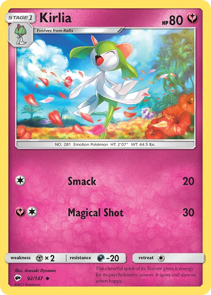 Kirlia Burning Shadows 92