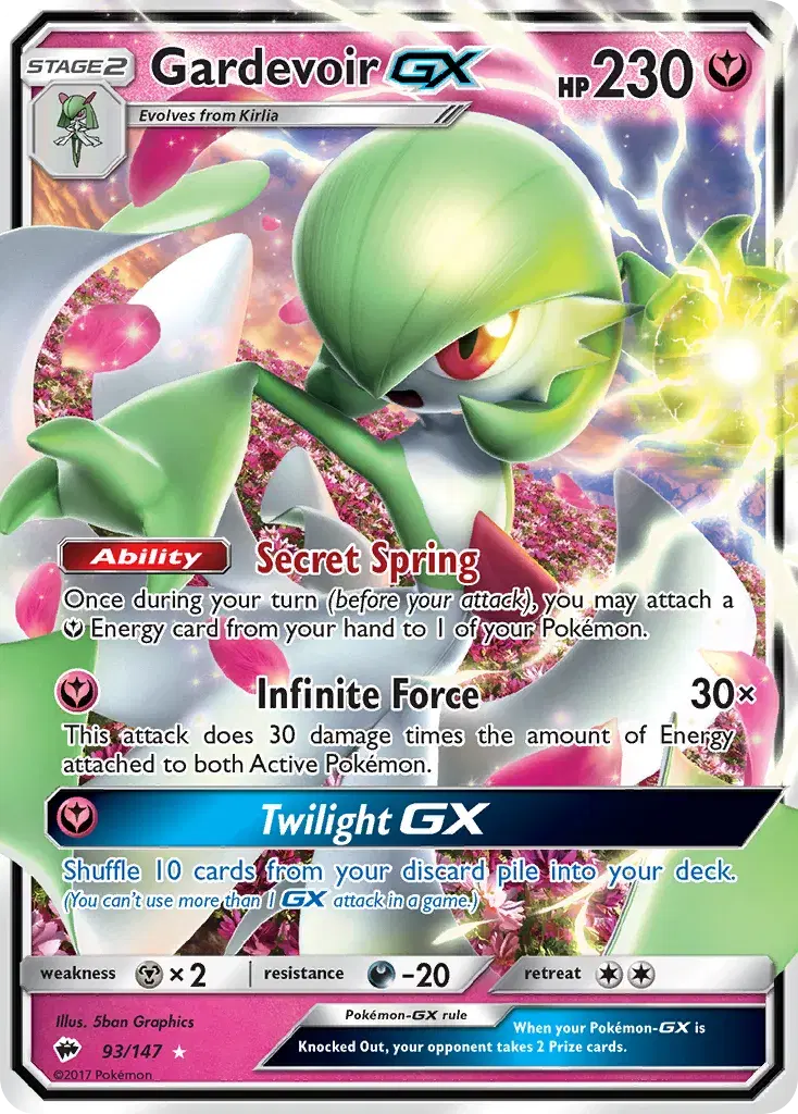 Gardevoir-GX Burning Shadows 93