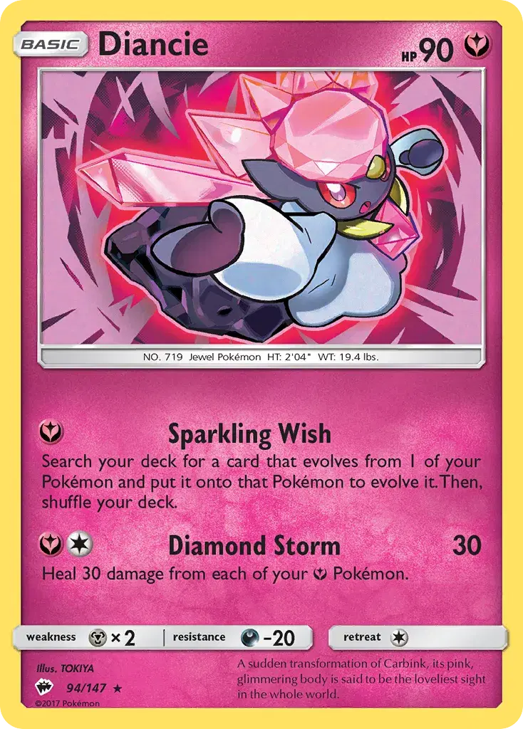 Diancie Burning Shadows 94