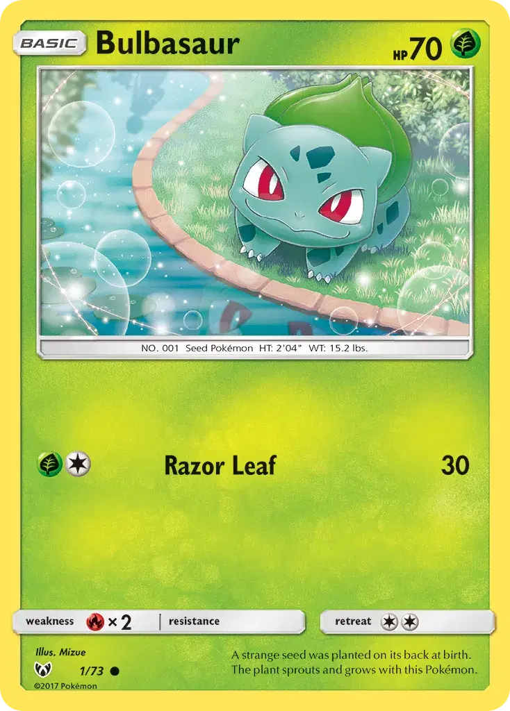 Bulbasaur Shining Legends 1