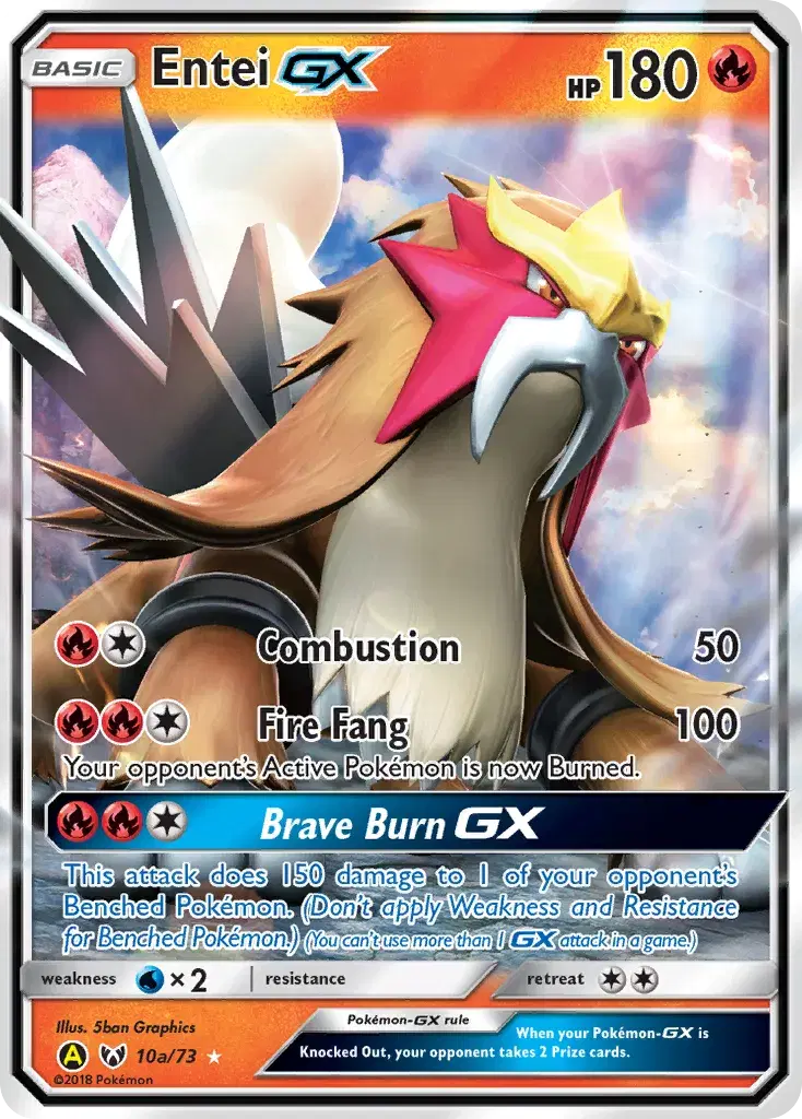Entei-GX Shining Legends 10a