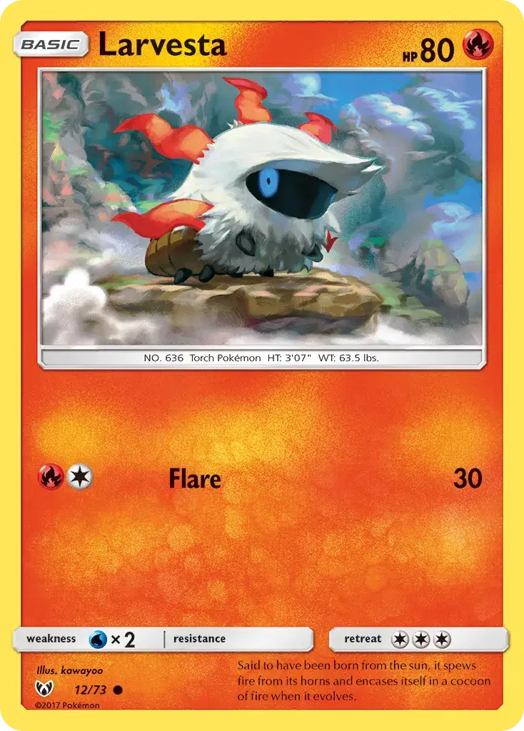 Larvesta Shining Legends 12