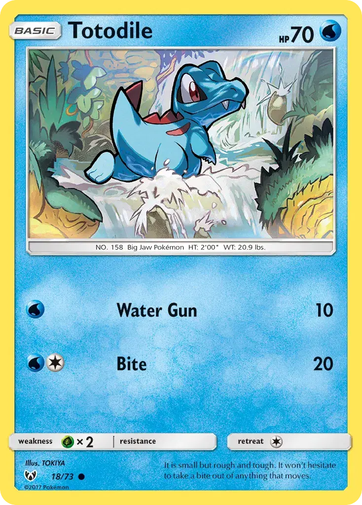 Totodile Shining Legends 18