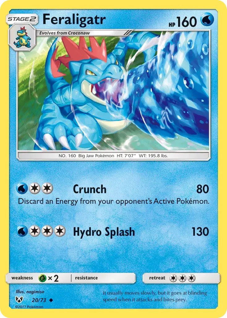 Feraligatr Shining Legends 20