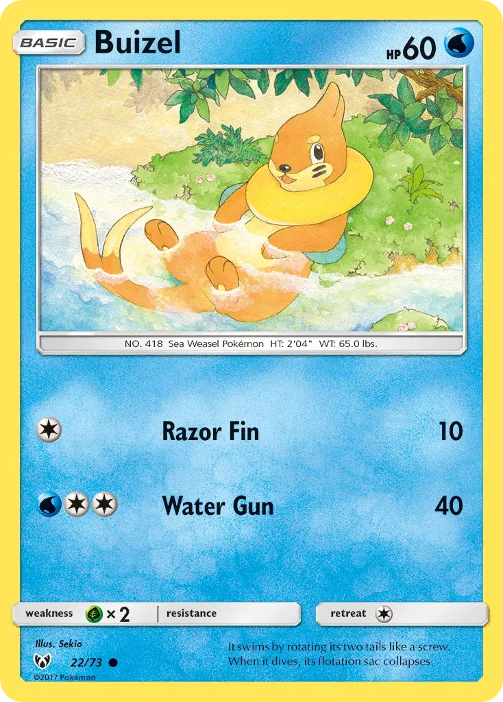 Buizel Shining Legends 22