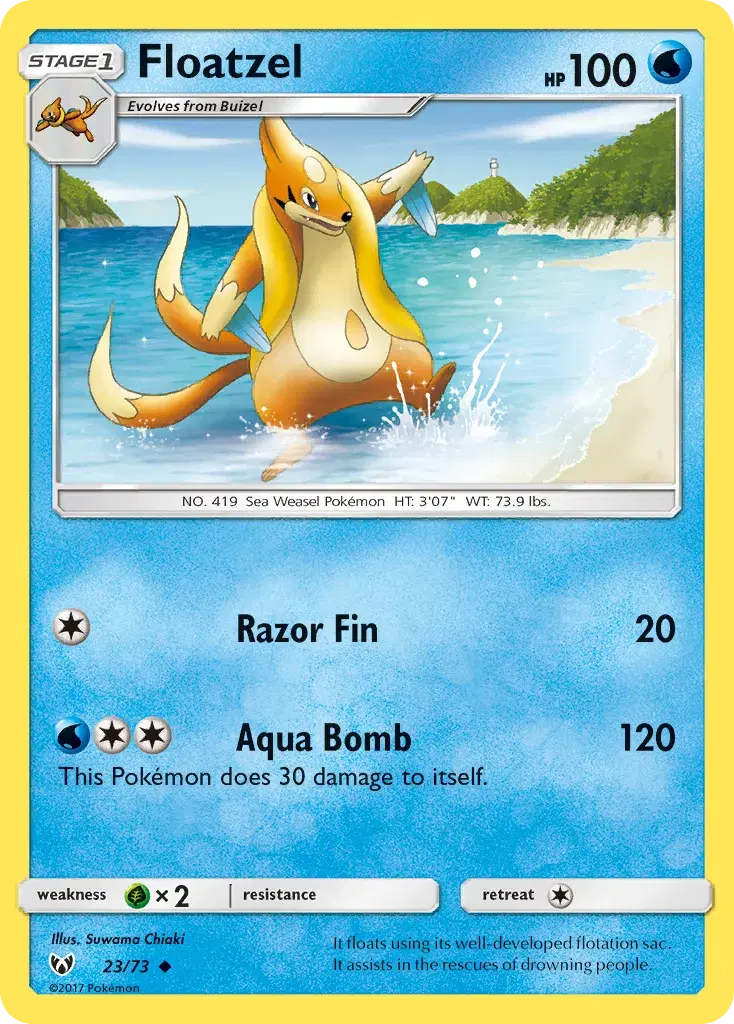 Floatzel Shining Legends 23