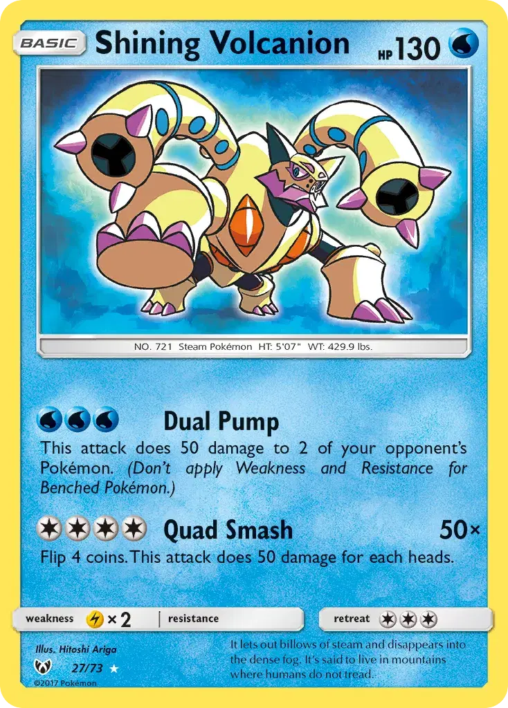 Shining Volcanion Shining Legends 27