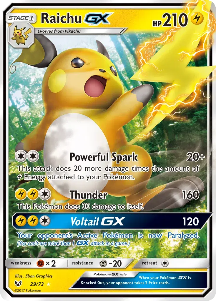 Raichu-GX Shining Legends 29