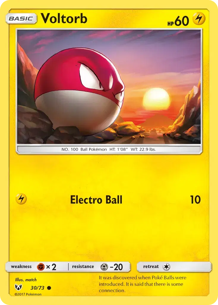 Voltorb Shining Legends 30