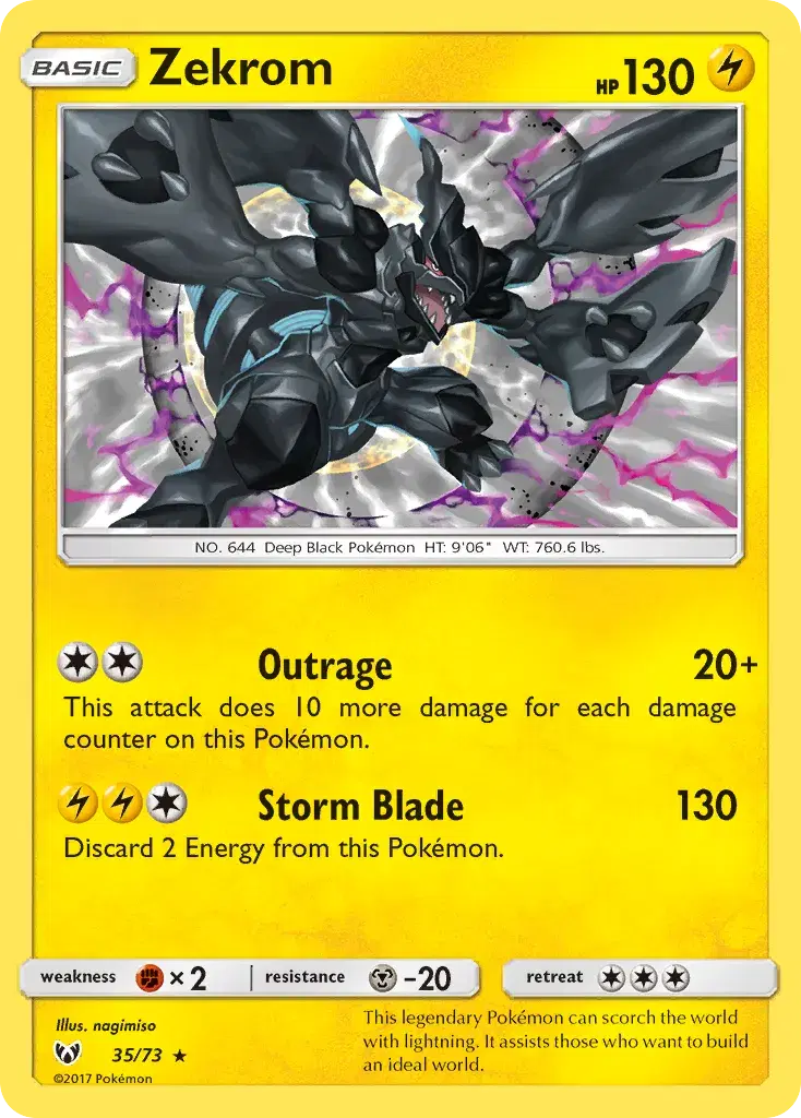 Zekrom Shining Legends 35