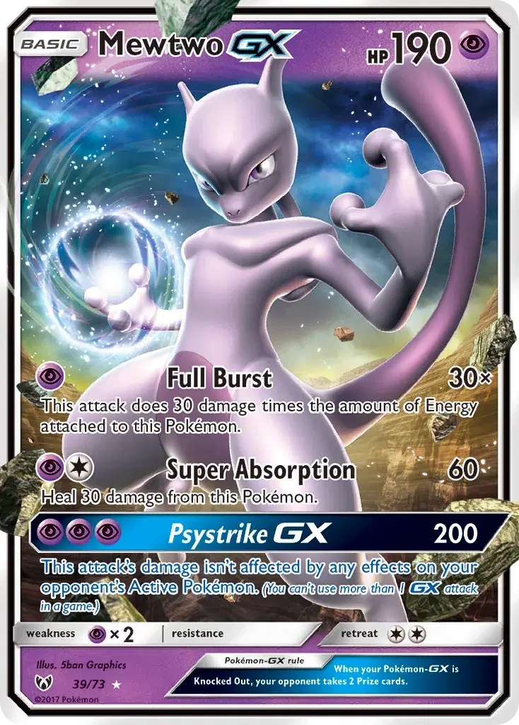 Mewtwo-GX Shining Legends 39