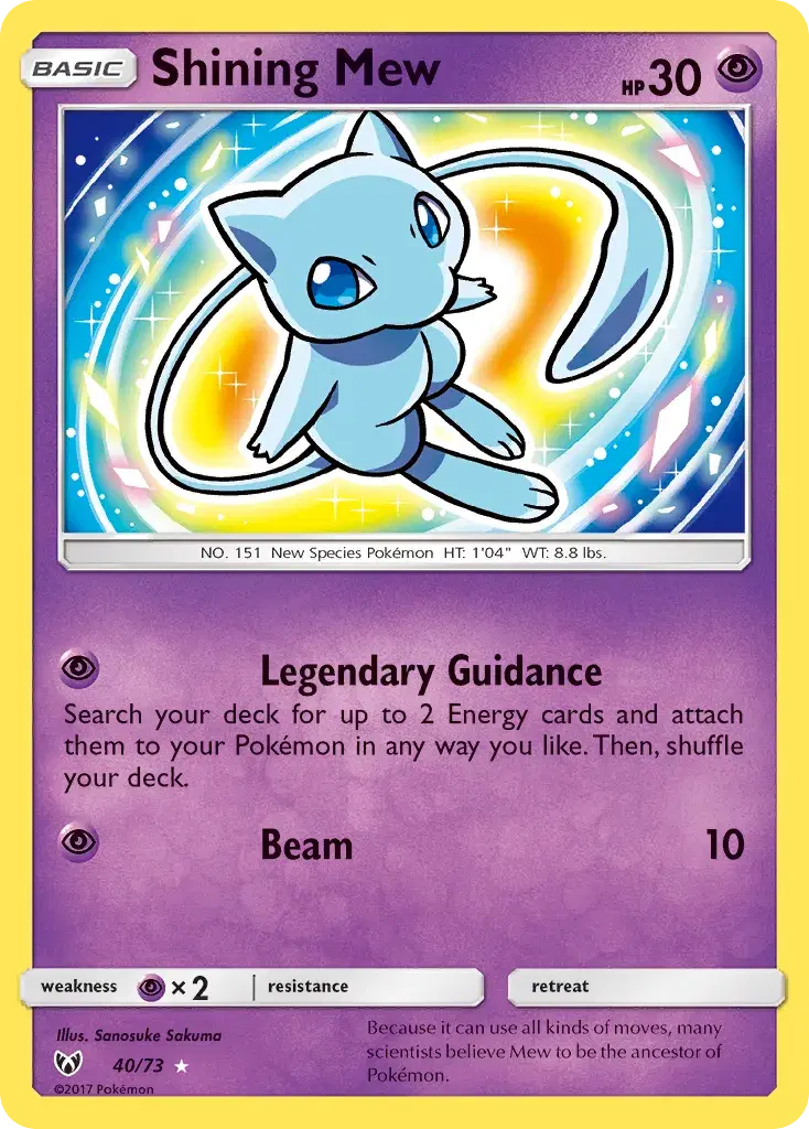 Shining Mew Shining Legends 40