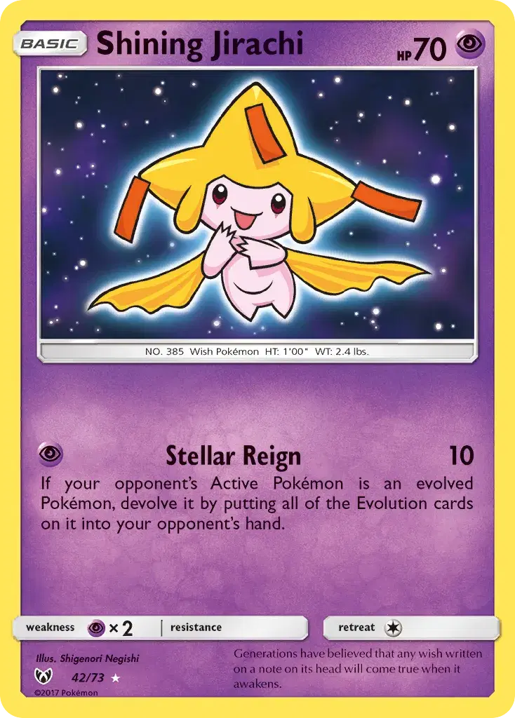 Shining Jirachi Shining Legends 42