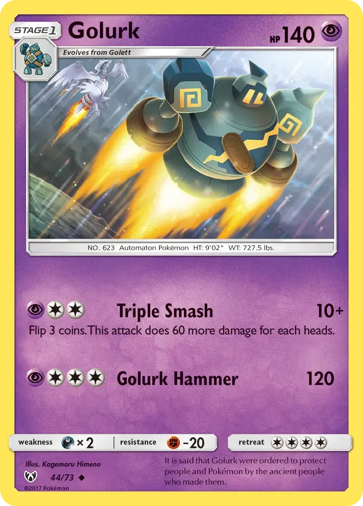 Golurk Shining Legends 44