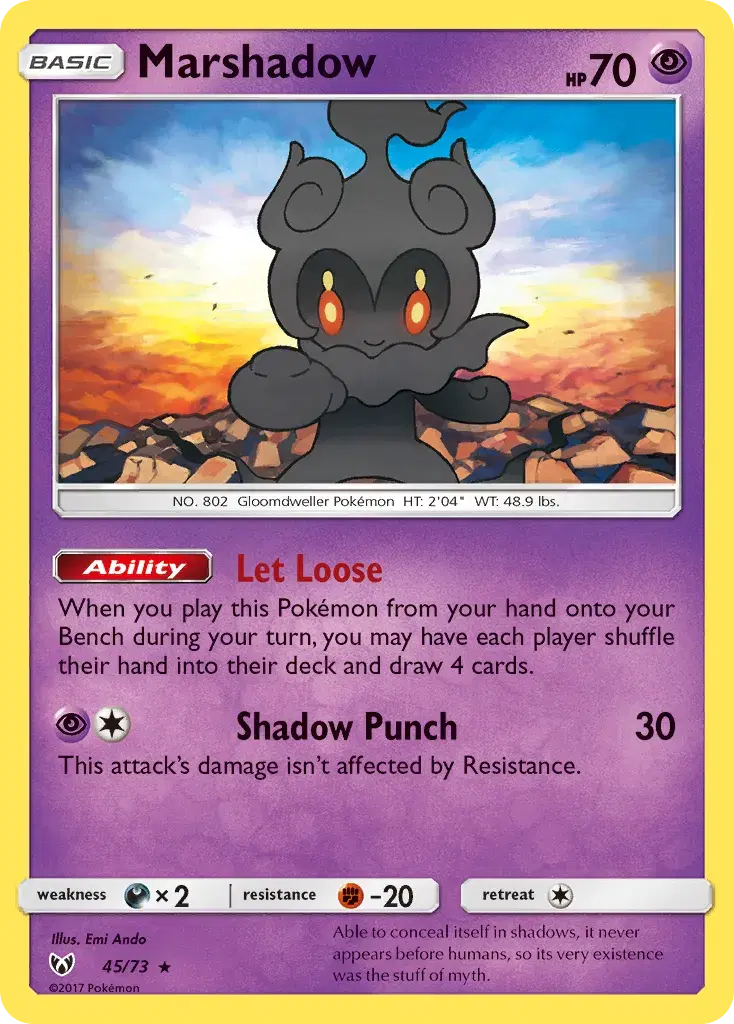 Marshadow Shining Legends 45