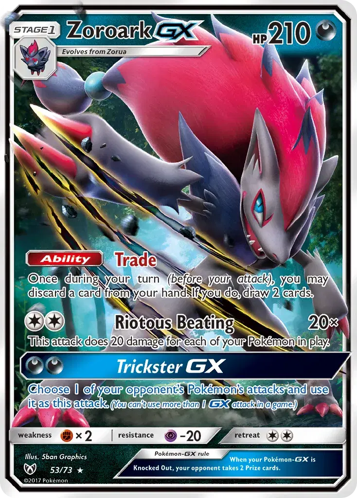 Zoroark-GX Shining Legends 53