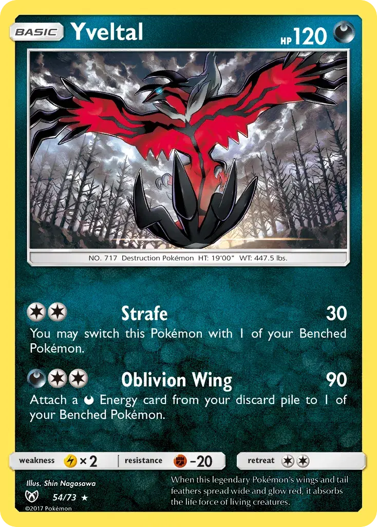 Yveltal Shining Legends 54