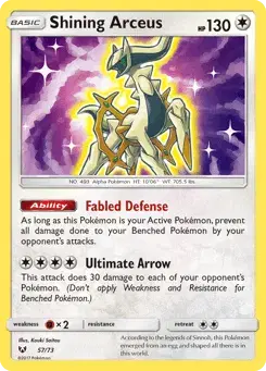 Shining Arceus Shining Legends